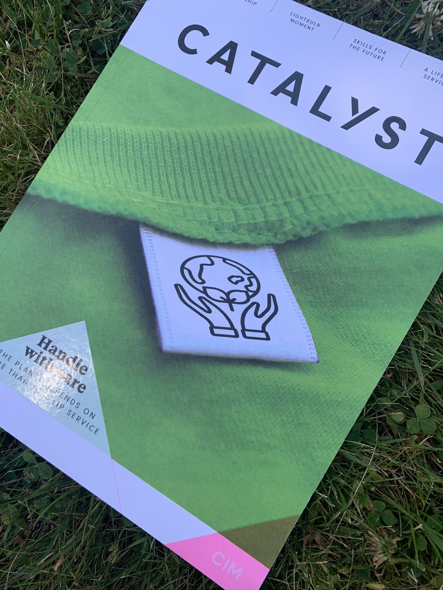 Caught up with the latest issue of Catalyst? The first issue of 2022 is now available digitally. Sustainability experts discuss how marketers can be part of the solution to the ‘code red’ climate crisis: cim.co.uk/content-hub/ca…  #CIM #Catalyst #Marketing #Sustainability