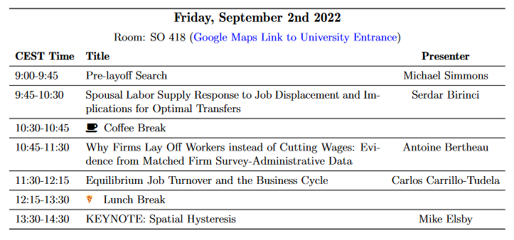 CRC TR 224 EPoS Bonn-Mannheim (@epos224) on Twitter photo The program is out for our exciting labor markets workshop organized by <a href="/EfiAdamopoulou/">Effrosyni (Efi) Adamopoulou</a>, <a href="/andreas_gulyas/">Andreas Gulyas</a>, and <a href="/kuhnmo/">Moritz Kuhn</a> The program is out for our exciting labor markets workshop organized by <a href="/EfiAdamopoulou/">Effrosyni (Efi) Adamopoulou</a>, <a href="/andreas_gulyas/">Andreas Gulyas</a>, and <a href="/kuhnmo/">Moritz Kuhn</a>