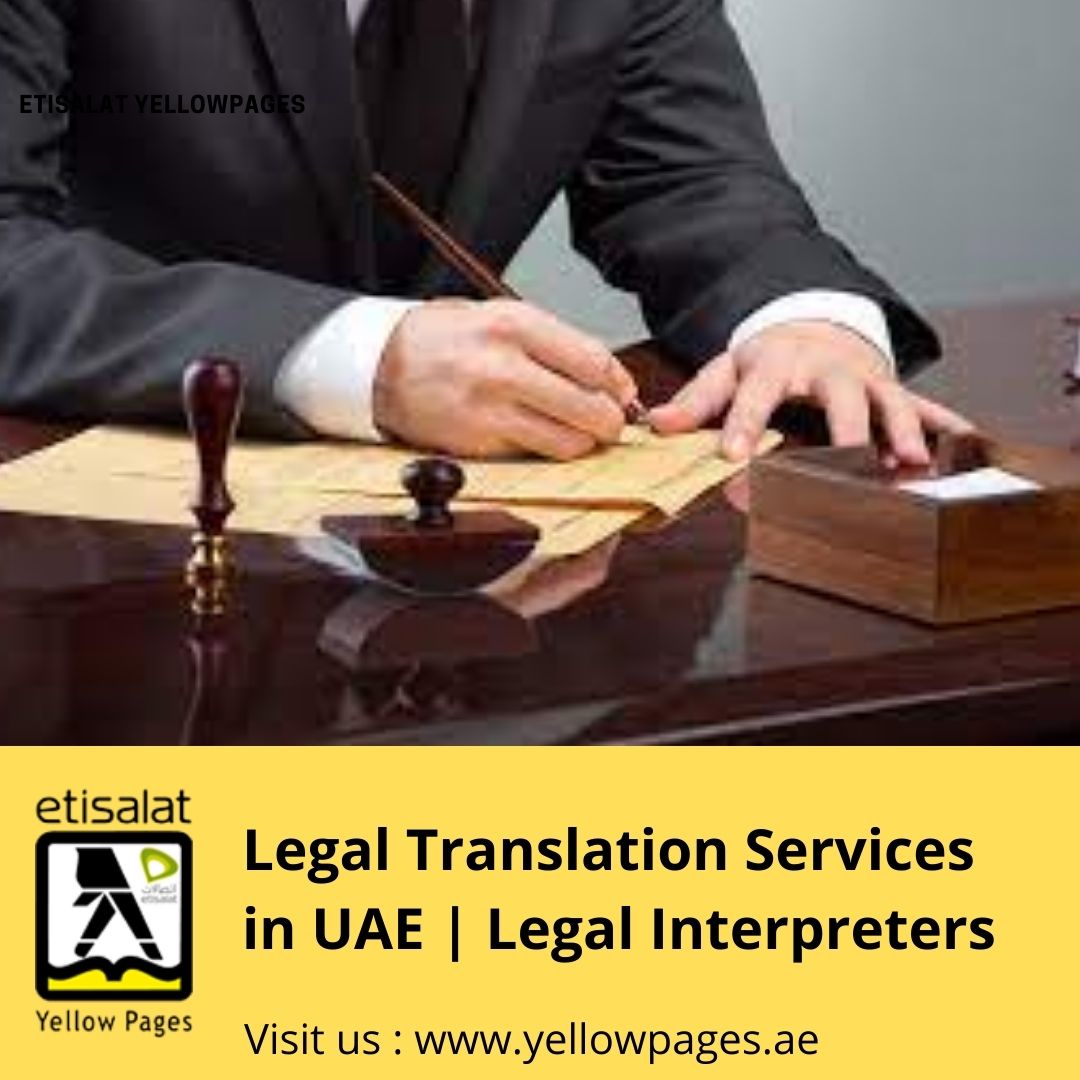 Searching for Legal Translation Services in UAE? Get contact details of certified translation companies that provides all types of translation services in UAE

For More Visit Us: 
yellowpages.ae/subcategory/ad…

#Legaltranslationservices
#LegalInterpreters
#LegalTranslationCompanies