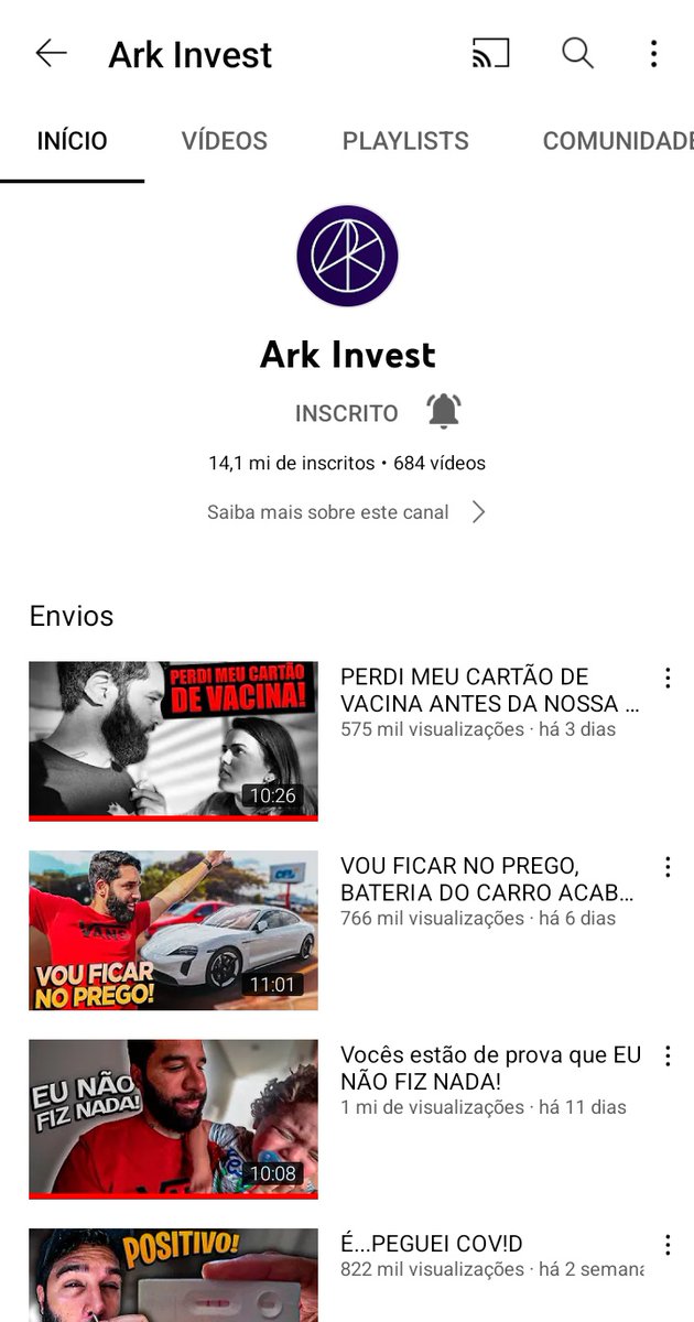 Lett215's tweet photo. O canal do Lucas Lira já foi recuperado!

(Falta arrumar o nome e foto, mas já voltou) https://t.co/Bk1WIkDhzC