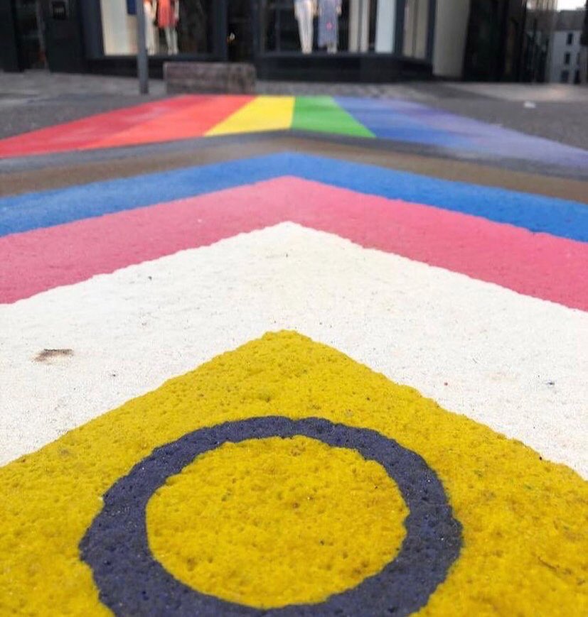 Cork City’s newest Rainbow Crossing is brightening up St Patrick’s Street 🌈

“Pride in Cork tonight! Rebel city, Rainbow city, proud to have rainbow crossings 🌈…” 
📸 by <a href="/corkpride/">deleted</a> 

#PureCork #PurePride 🏳️‍🌈