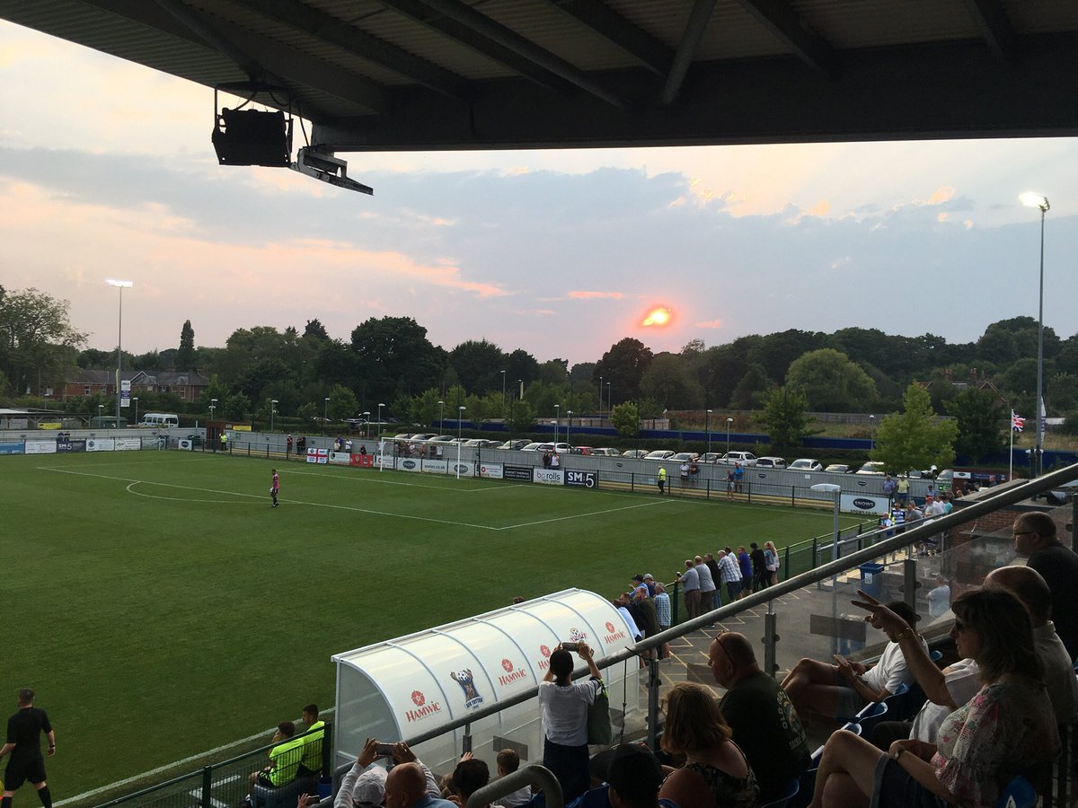 Hottest day on record. First live game on @TwitterSpaces. Impressive sunset.

#GoStags🦌