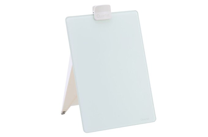 Glass Whiteboard Desktop Easel White 9 x 11 Dry Erase Surface 