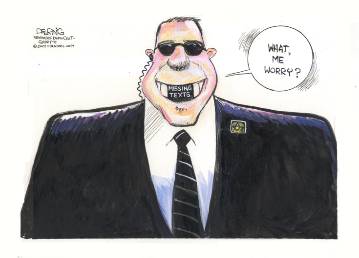 EandPCartoons's tweet image. John Deering, The Arkansas Democrat-Gazette #SecretServiceCoverup