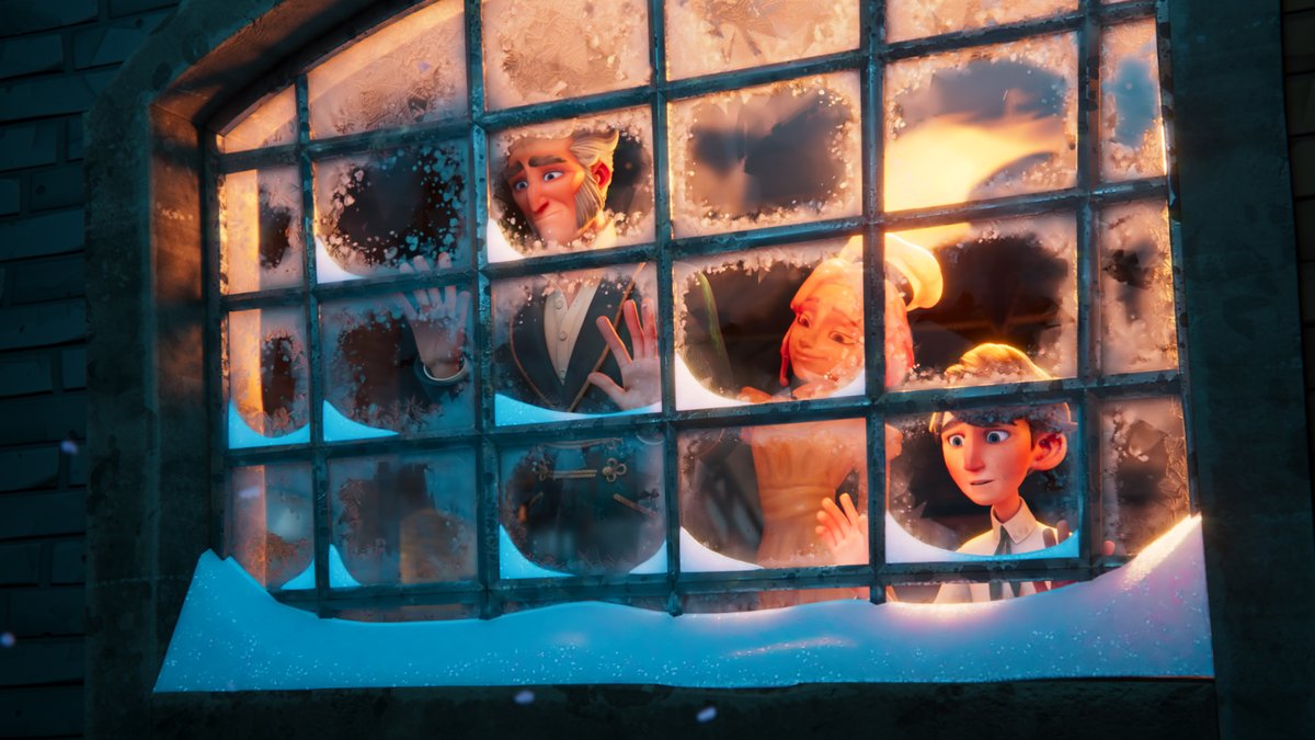 netflix's tweet image. This December, Scrooge: A Christmas Carol comes to life featuring the voice talents of Luke Evans (as Scrooge), Olivia Colman (as Past), Jessie Buckley (as Isabel Fezziwig), Johnny Flynn (as Bob Cratchit), Jonathan Pryce (as Jacob Marley), and many others — FIRST LOOK:
