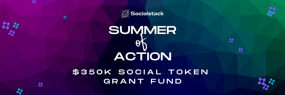 Today we're excited to announce our Summer of Action which includes a $350k Social Token Grant Fund

This fund is open to organizations &amp; creators to launch social tokens that advance social or environmental action

Applications for up to $50k grants are now live 🧵