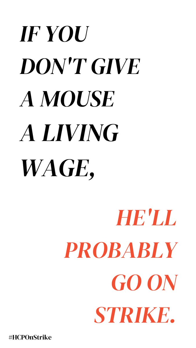 I’m on strike today because we deserve better wages, stronger diversity efforts and union rights. #hcponstrike