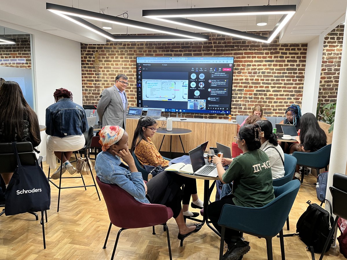 Another physical event underway 🥳 

This morning was full of collaborative thinking and we're just getting started; the journey to an Agile qualification is a fun one! Big thanks to <a href="/Schroders/">Schroders</a> &amp; <a href="/QA_Ltd/">QA</a> for their support today too  ✨

#GirlsInSTEM
#SAcademySCA