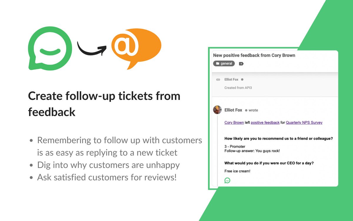 Simplesat (@simplesatapp) on Twitter photo Simplesat x <a href="/LiveAgent/">LiveAgent Helpdesk</a> integration has proven that it is incredibly easy to create follow-up tickets from survey feedback.🏹💚
You'll never know until you give it a try. Sign up for a free trial 👉: simplesat.io
#Simplesat #CSAT #NPS #CES #LiveAgent Simplesat x <a href="/LiveAgent/">LiveAgent Helpdesk</a> integration has proven that it is incredibly easy to create follow-up tickets from survey feedback.🏹💚
You'll never know until you give it a try. Sign up for a free trial 👉: simplesat.io
#Simplesat #CSAT #NPS #CES #LiveAgent