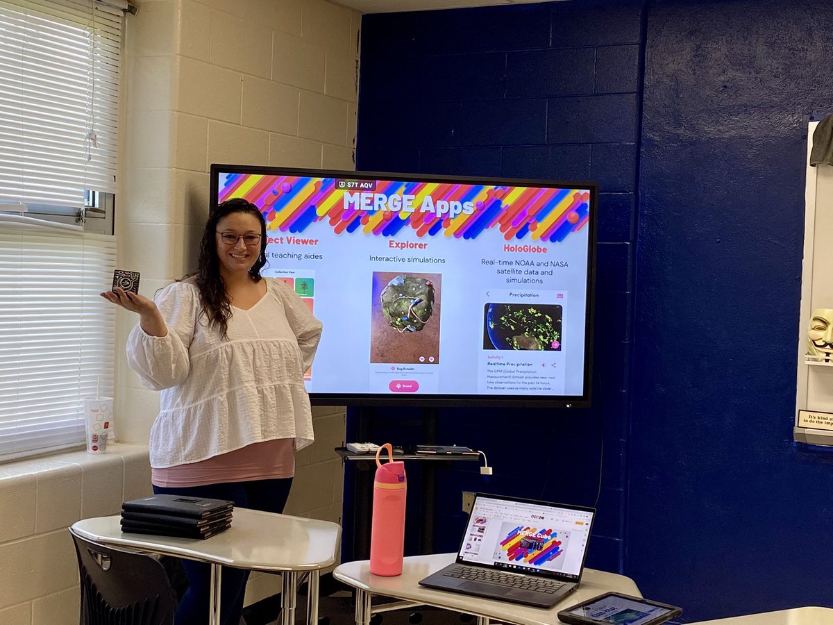 @OldhamCoSchools coming in strong at #TMKY22 !  @CamdenSTEMLab is sharing the awesome learning taking place in her classroom using @MergeVR #TeamOldham @KentuckyDLC