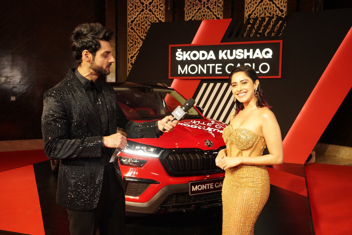 SkodaIndia's tweet photo. What makes a perfect starry night, you ask? ⭐
The ŠKODA #KUSHAQMonteCarlo with iconic celebrities at the #HTMostStylish awards!
#LookThatMatters @htTweets @htcity https://t.co/Vs4od14mIe
