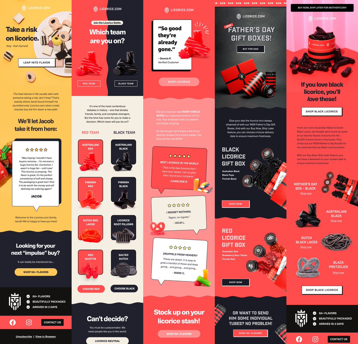 Email Design INSPIRATION💥⚡️

Sharing 5 of my favorite emails from 7 of my clients over the next week 🤙🏼

DAY 7/7: Licorice.com