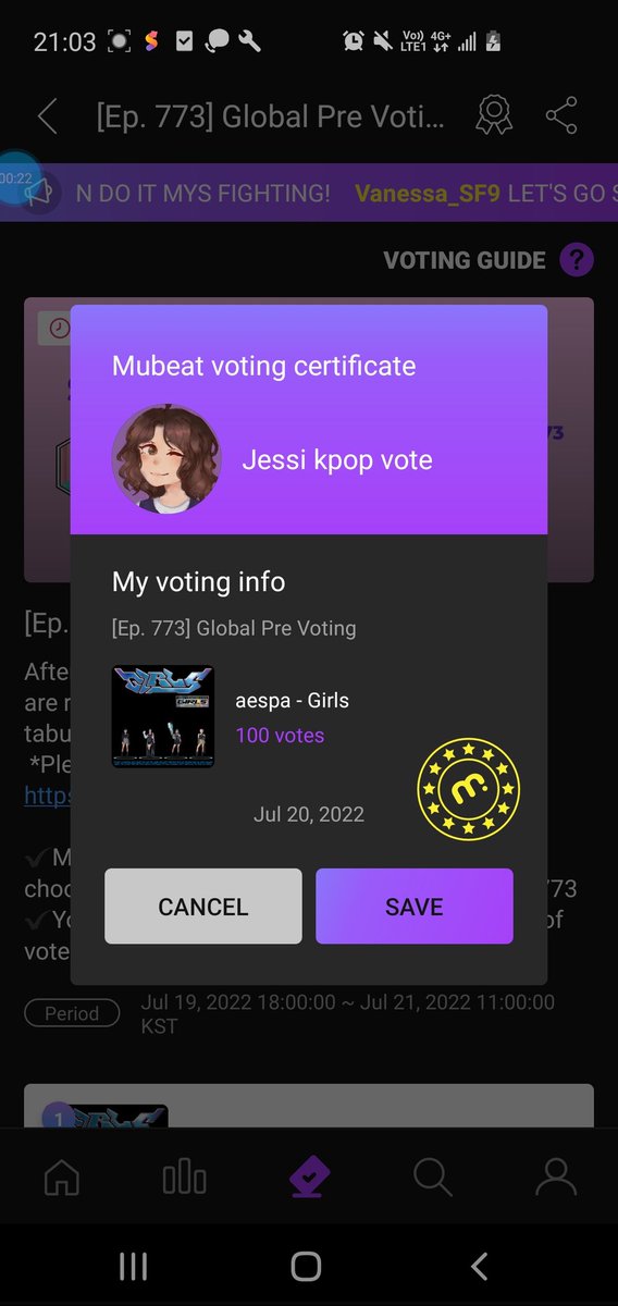 Jessi kpop vote tweet media