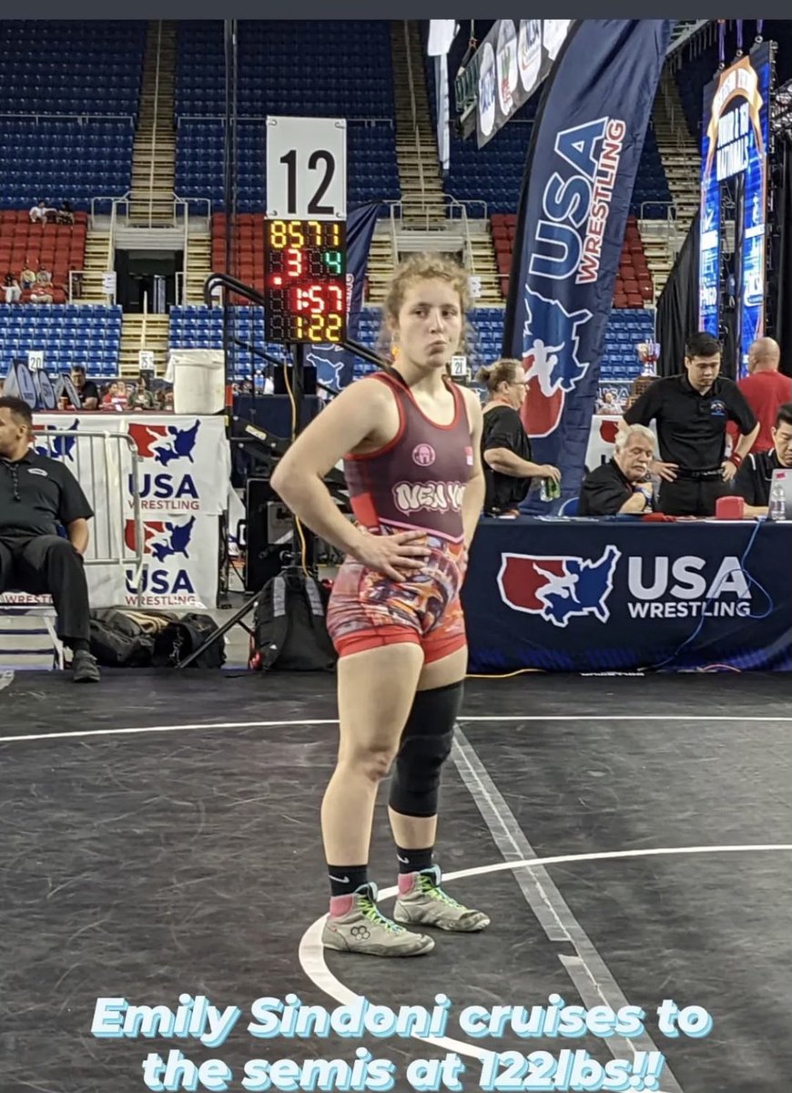 Emily Sindoni is in the semis out in Fargo!!