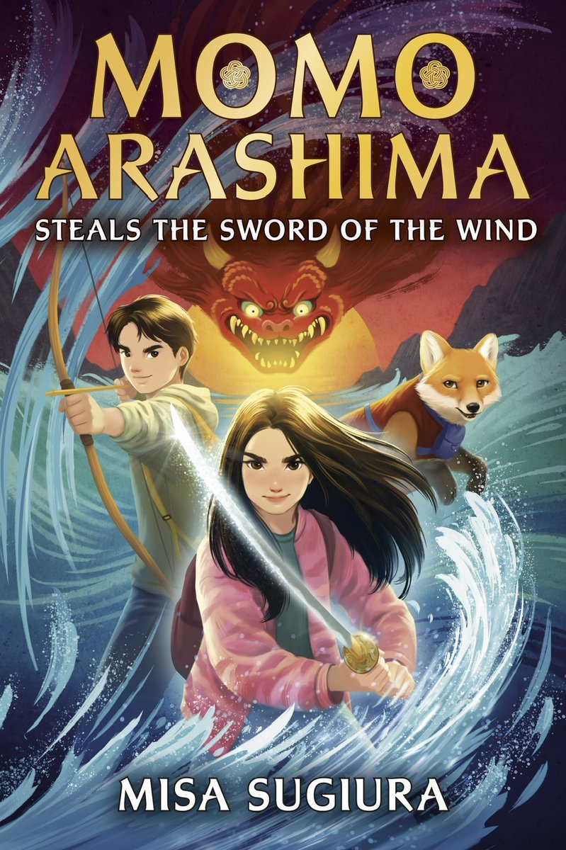 Cover reveal!! ✨ From award-winning author @misallaneous1, a thrilling, funny new middle-grade fantasy series about a girl who must face demons to save her Shinto goddess mother—& the world. Out April 2023 @randomhousekids Cover design: Michelle Cunningham Artwork: @vivienneto