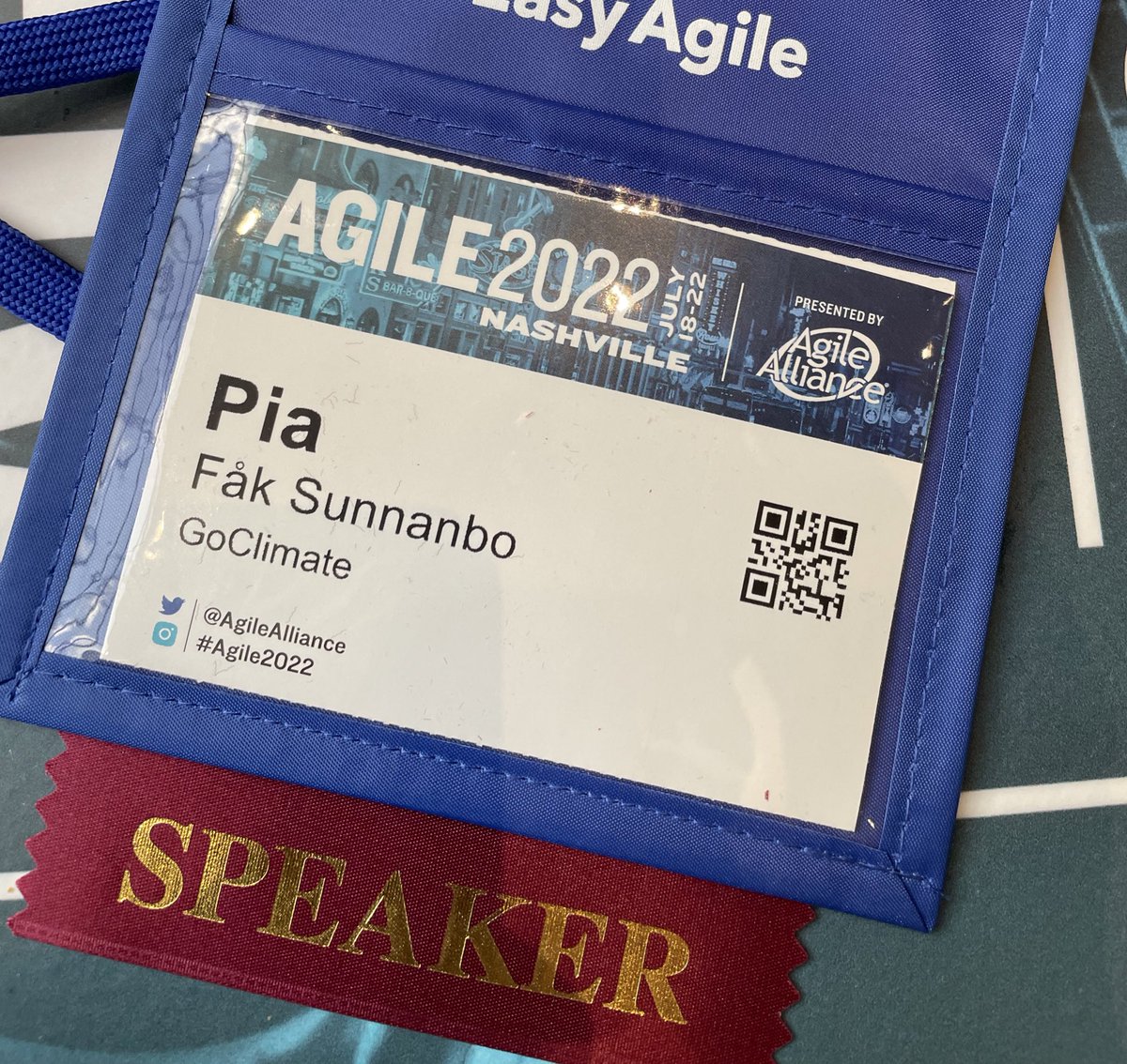I’m finally here! My tiniest but most important speaking engagement ever: events.agilealliance.org/Agile2022/sess… #Agile2022