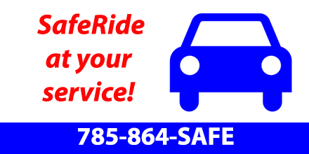 KUJBS's tweet image. #KUSafeRide at your service every Thursday, Friday &amp;amp; Saturday of summer session! Use it to #GetHomeSafe! 785-864-SAFE