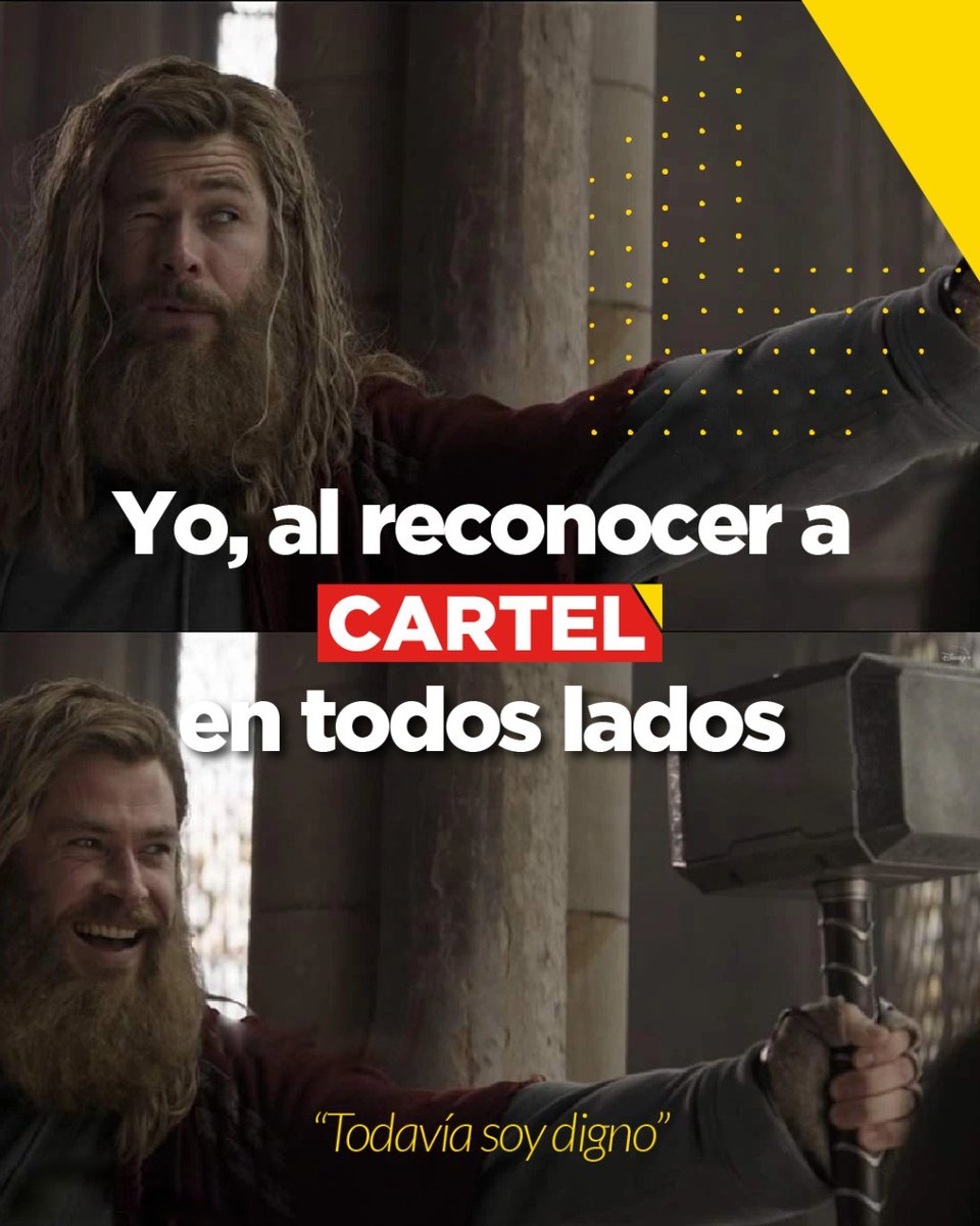Reconocernos es un privilegio ¿Eres igual de digno que Thor? 🤣 ¿Quiénes ya están preparados para ver Thor: Love and Thunder en los cines dominicanos? 🤩 

#CampañasPublicitarias #VallasDigitales #PublicidadDigital #EsDeCartel #MarketingExterior #RepublicaDominicana
