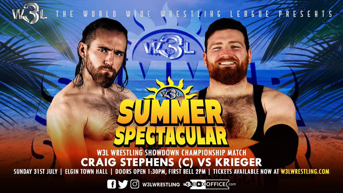 elgintownhall1's tweet photo. The Match ups are coming thick and fast for next weekends W3L Summer Spectacular at Elgin Town Hall.

Tickets from https://t.co/JUVlJ7ENJi https://t.co/P8xgTa5L10