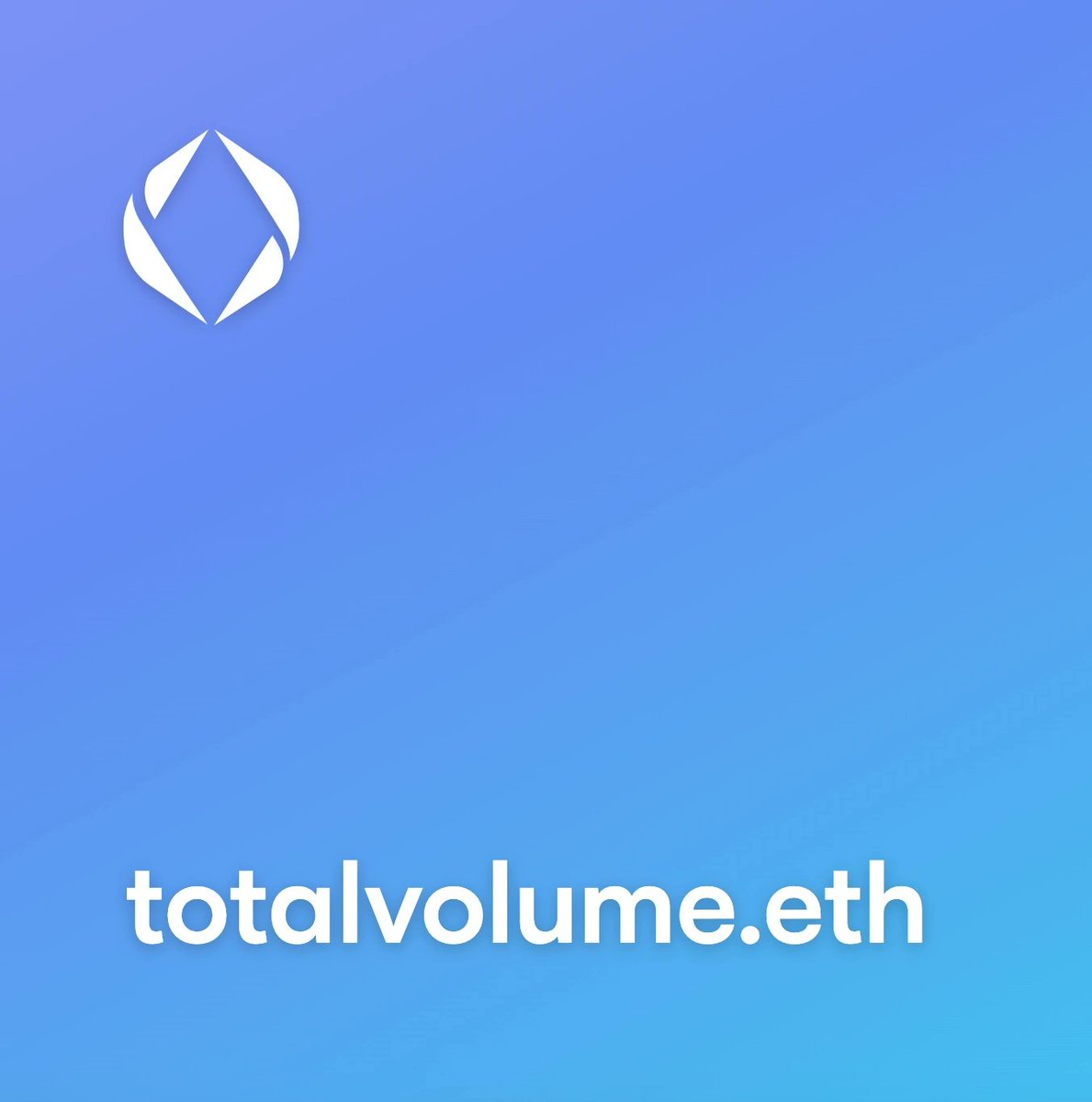 totalvolume.eth
Make your offers
opensea.io/assets/ethereu…
#ens #ensdomains