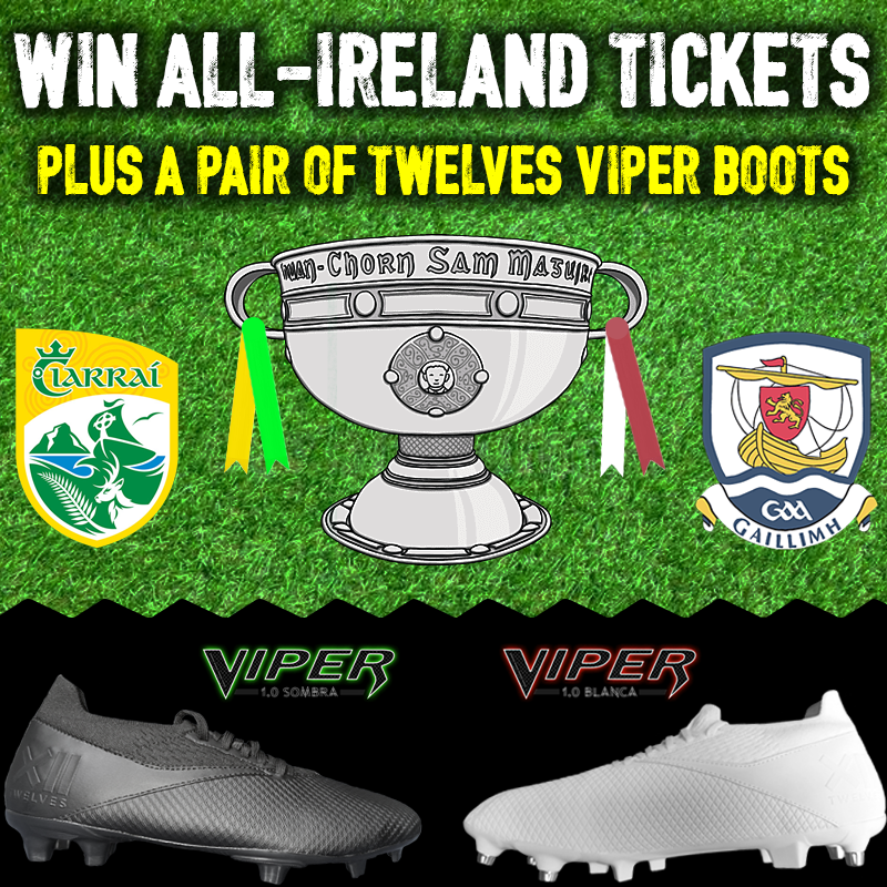 🔔 COMPETITION REMINDER 🔔

Win a pair of #AllIrelandFootballFinal tickets &amp; a pair of our Twelves #Viper boots.

Enter Here ➡️ bit.ly/Viper-All-Irel…

T&amp;C's - Comp Closes 22/07/22 @ 11.00 PM. (Full T's &amp; C's On Comp Page)

#kerrygaa #galwaygaa #allirelandfinal #competition