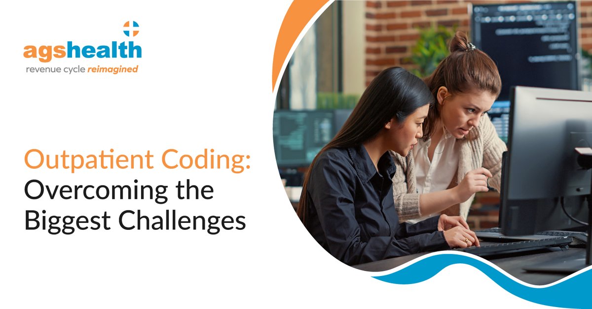 AGS_Health's tweet image. Value-based #healthcare is center stage. As such coding and billing accuracy is more important than ever, especially with the rise of outpatient volumes. Learn how to overcome the biggest challenges of #outpatientcoding in our latest blog post: bit.ly/3RNS7gb