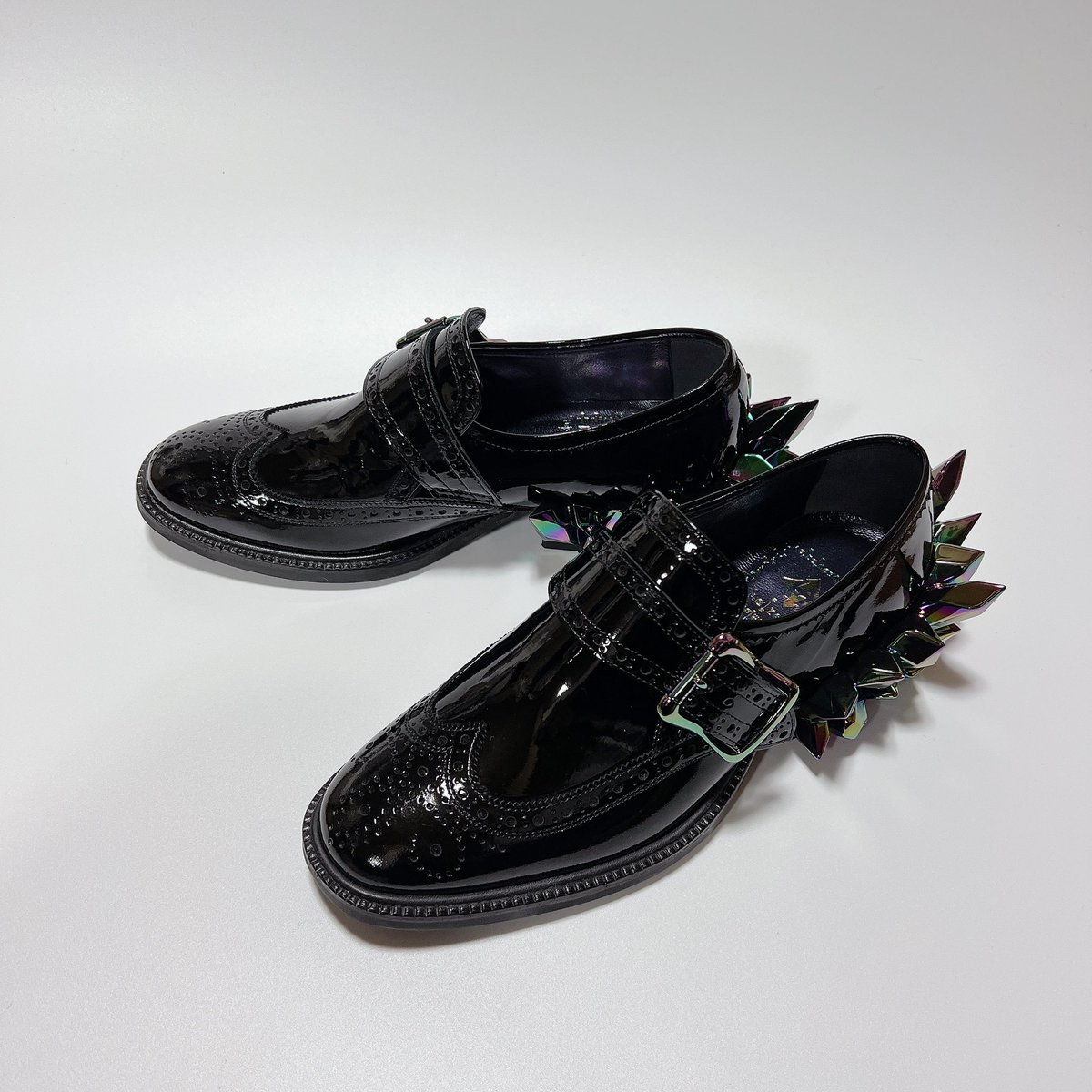 限定数のみ hazama 美来永光のドレスローファー white×black - 通販