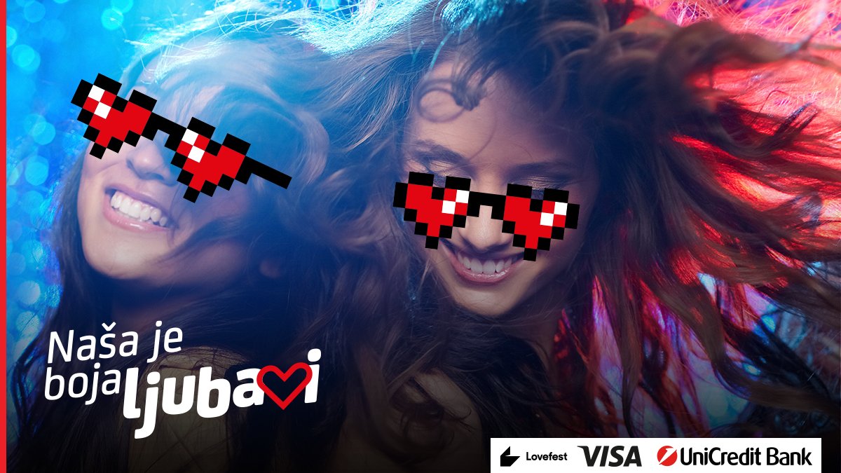 Ovog leta vas pozivamo da posetite Lovefest!
Uz Visa platne kartice UniCredit Banke možete kupiti ulaznice po povlašćenoj ceni od 30% popusta.
Saznajte više: bit.ly/3Omay8E