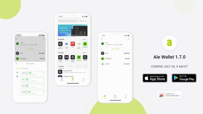 oortswap_com's tweet photo. #ccnswap has been listed on #alewallet , looking forward to the launch of #computecoin #mainnet https://t.co/06aD5GQD0M