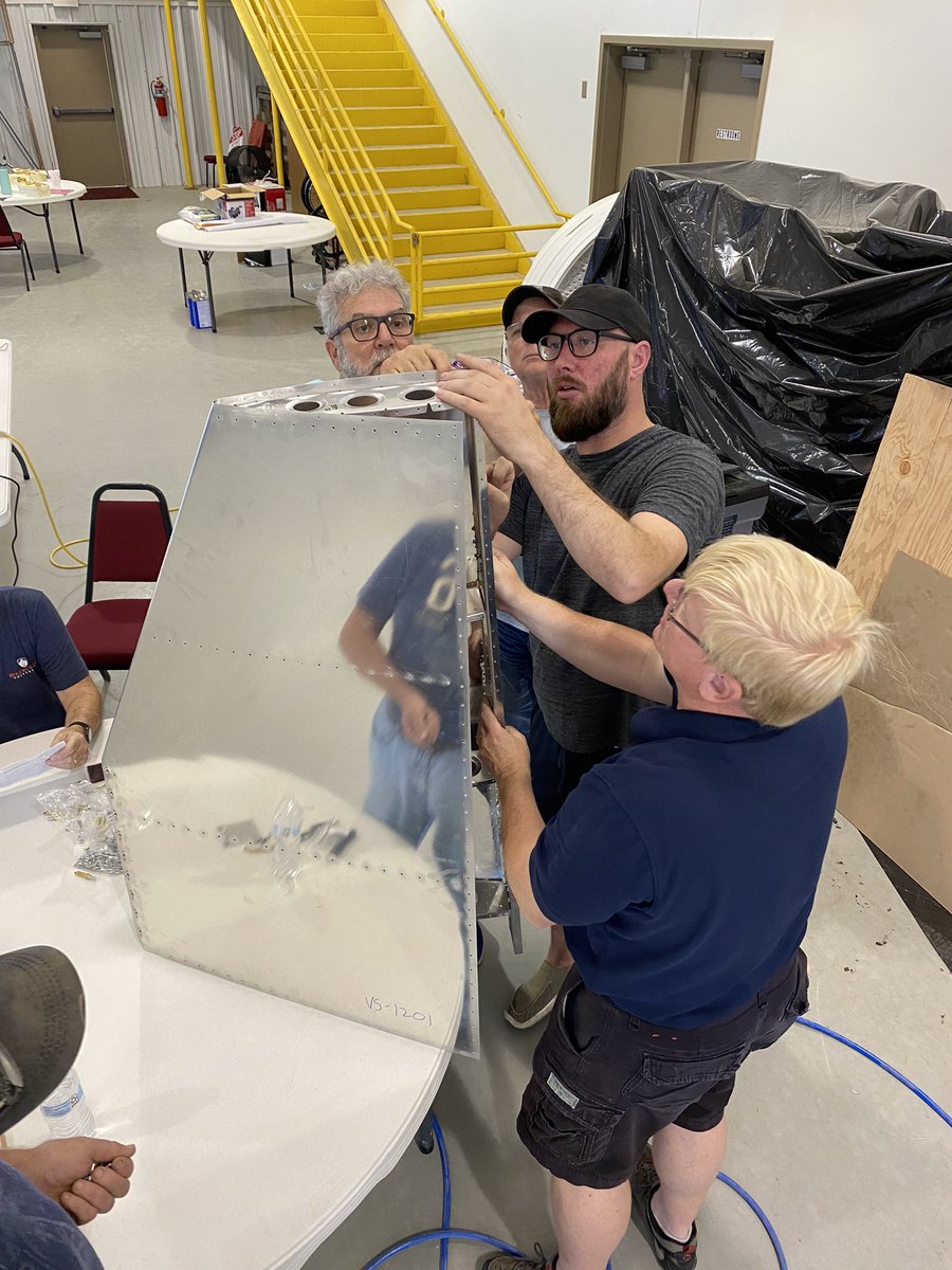 It’s getting real folks! Mentors trained  to help <a href="/PHS_Innovation/">Pryor HS Innovation Center</a> students build an RV-12is in collaboration with <a href="/FlyTangoFlight/">TangoFlight</a> <a href="/PryorSchools/">Pryor Schools</a>