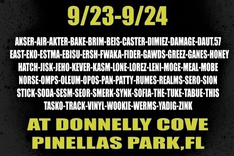 MRCPromotion's tweet photo. ๐ฅ "LETTER HEADZ" ๐ฅ๐ฏ
#stylewriters event 9/23-9/24 Pinellas Park, Fl.๐ฅ
#spraypaintart #tagging #StreetArt
๐จ 30 different artist's works on display!
Contact: Letterheadzfl@gmail.com๐ https://t.co/fZVDHi9VrE