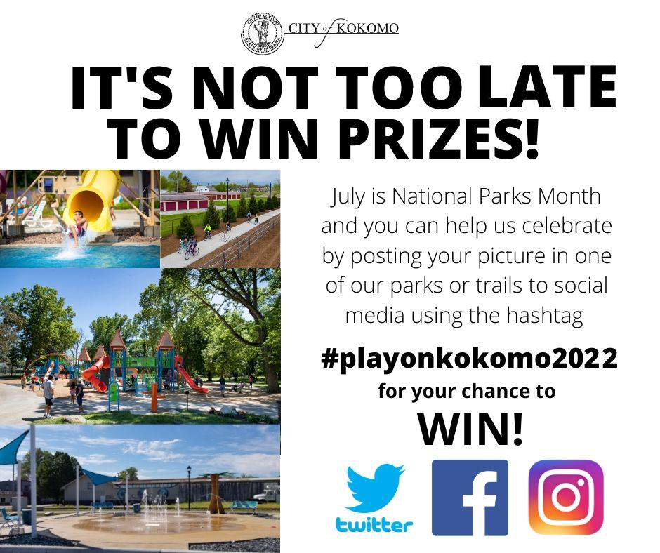 Post your best photos from parks, trails and Kokomo Beach. Use the hashtag #PlayonKokomo2022