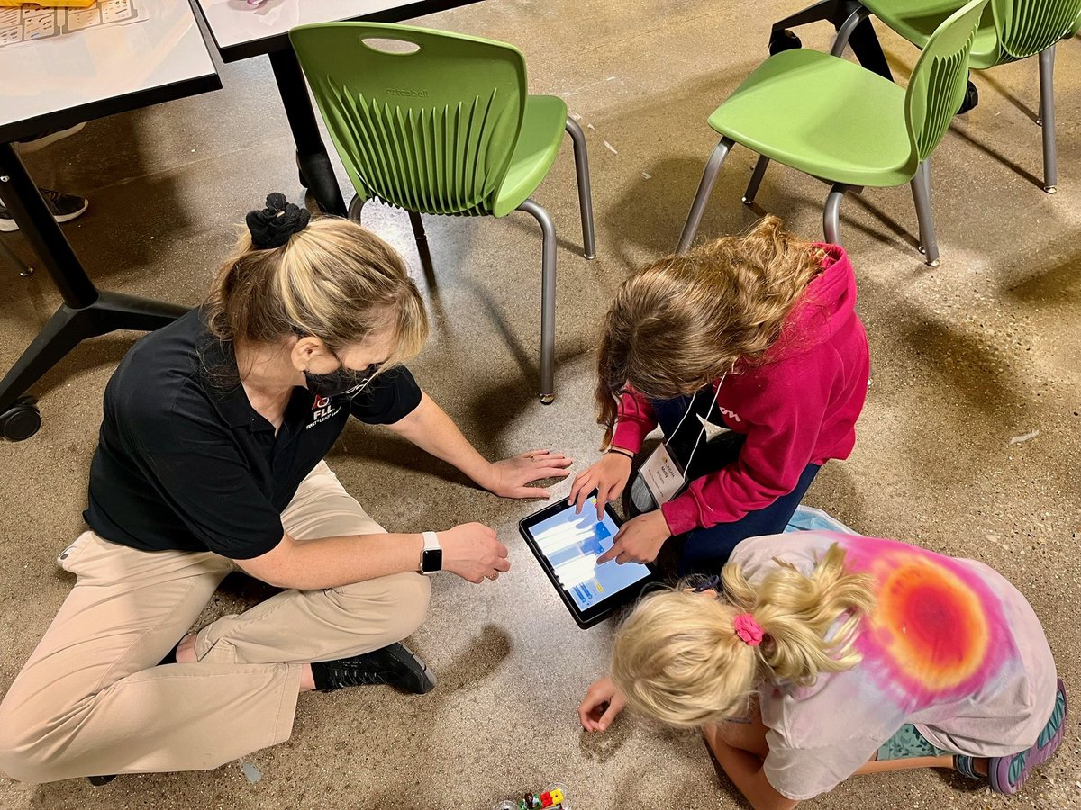 Collaborating as they build and code with LEGO SPIKE Prime robots. These girls are the future of STEM! <a href="/nkymakerspace/">NKY Makerspace</a> <a href="/Boone_County/">Boone County Schools</a> <a href="/IgniteAtRIC/">Ignite Institute</a>