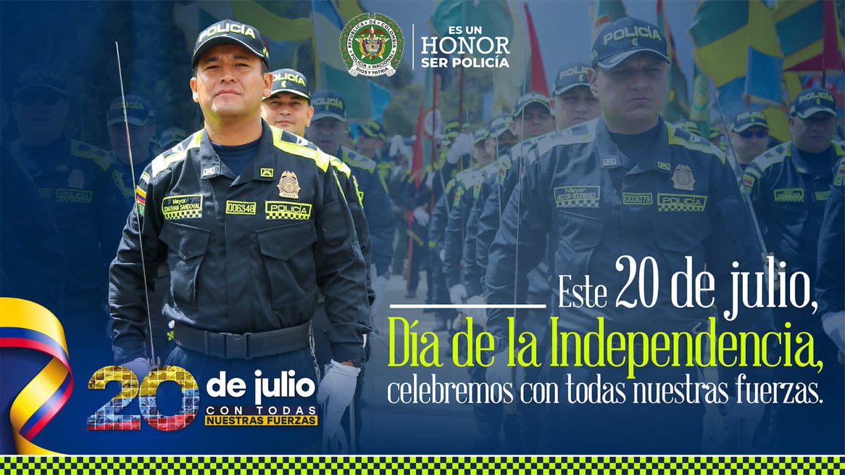 Ponal_Colombia's tweet photo. Siente como tu corazón late y la emoción que corre por tus venas al izar la bandera🇨🇴 al conmemorar los 212 años del grito de independencia. #OrgullosamenteColombiano🇨🇴 #EnModoPatrio
#20DeJulio https://t.co/yY4wlJvgpW