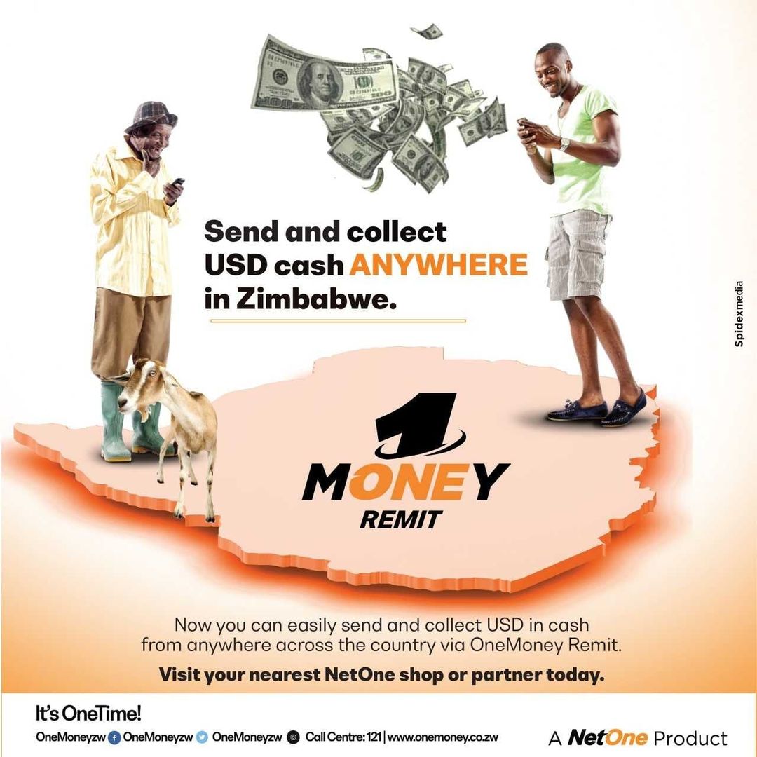 NetOneCellular's tweet photo. Send and collect USD locally with OneMoneyRemit. The platform is fast , affordable and secure. 
#ItsOneTime
#onemoneyremit https://t.co/umJy9ZCCA4