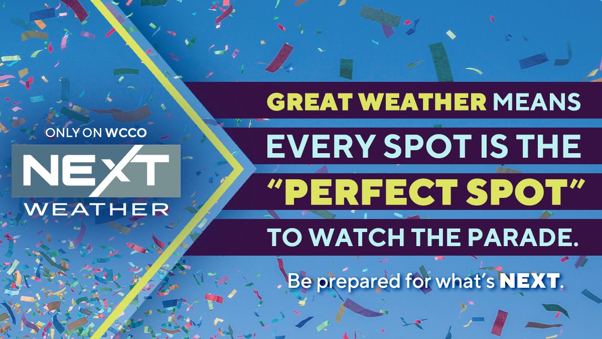 NEXT WEATHER: Planning on going to the @Aquatennial’s CenterPoint Energy Torchlight Parade tonight? The WCCO Next Weather team will keep you in the know before you go!

For weather updates, visit: https://t.co/Tn5kilpD6W https://t.co/evKiCm2ivq