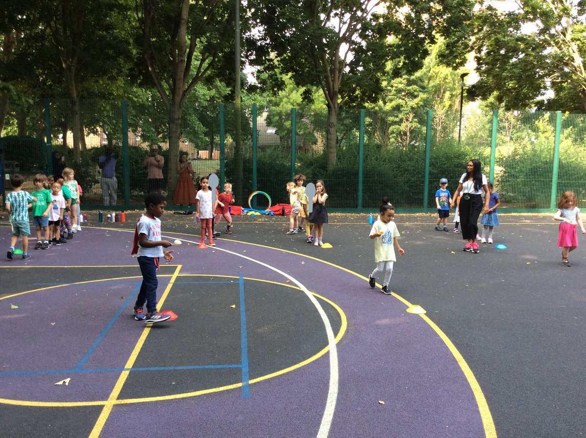 Children started Sports Day with careful concentration in the egg and spoon race. 🥚 🥄 <a href="/ctl_columbia/">Philippa Jordan</a>