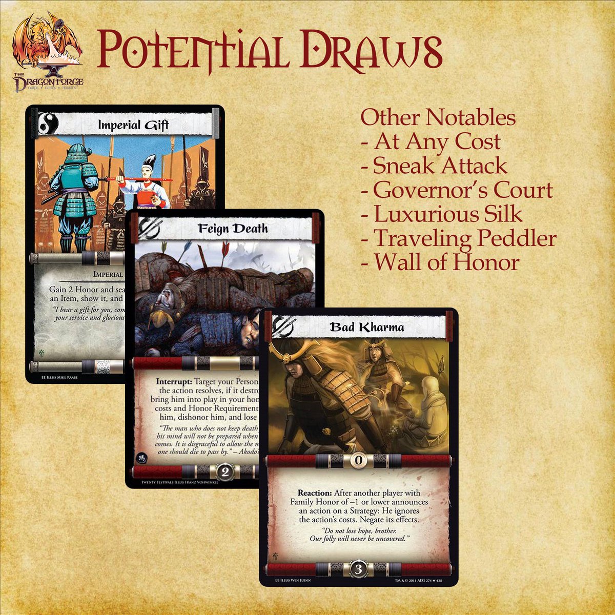 DragonforgePH's tweet photo. We're having a Legend of the Five Rings Legacy Tournament this Saturday! Details in the pictures :D https://t.co/yxtOQD907e