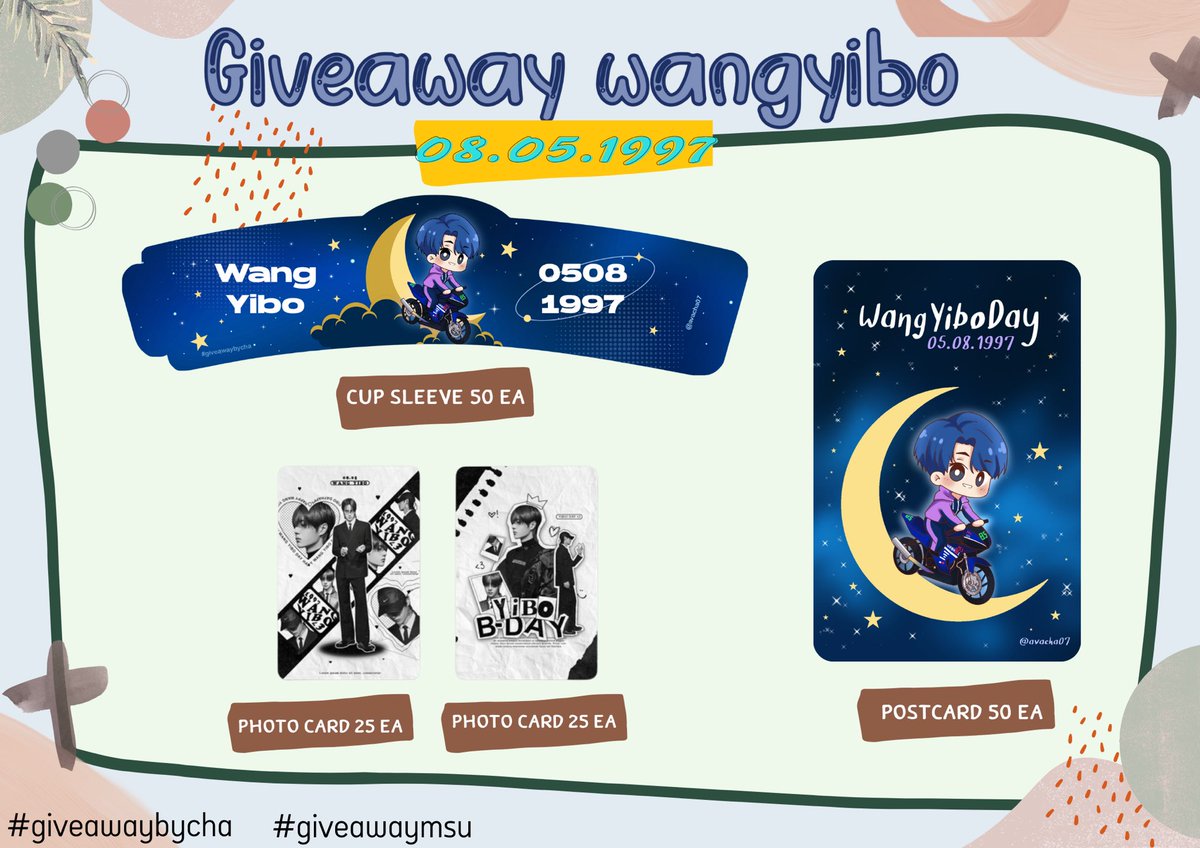 avacha07's tweet photo. 💫GIVEAWAY WANG YIBO💫
📍เชิญชวนพี่น้องมหาสารคามแฟนคลับหวังอี้ป๋อมารับเหล่าน้องๆไปอยู่ด้วยกันค่า

📆 : 05.08.2022
📌 : Bisto Café @msu_my (ท่าขอนยาง/มหาสารคาม)
กติกา : ซื้อเครื่องดื่มหรือซอฟครีม 🍨/ 1 se

#Happy25thYiboday 
#yiboday 
#giveawaybycha 
#giveawaymsu 
#Bistoproject https://t.co/H2vqsNCIdp