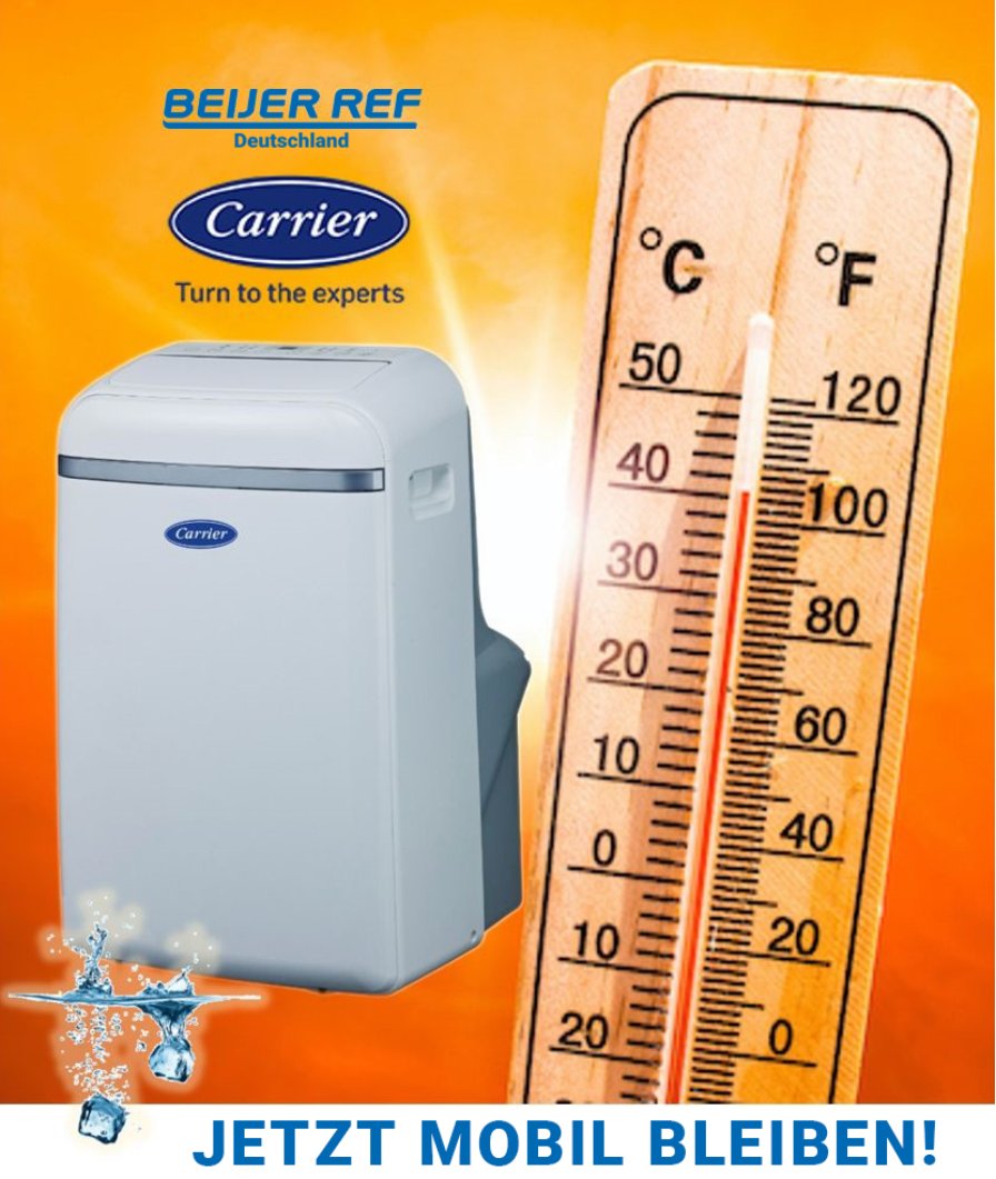 BeijerRef's tweet photo. Cool bleiben bei diesen Temperaturen und stylisch:
Carrier Mobiles-Klimagerät 51QPD, für Räume von 13 - 29 m², 3,5 kW Kälteleistung, Kältemittel: R290

Jetzt bestellen: https://t.co/4F4gt7Qaca https://t.co/p5xNx88h5m