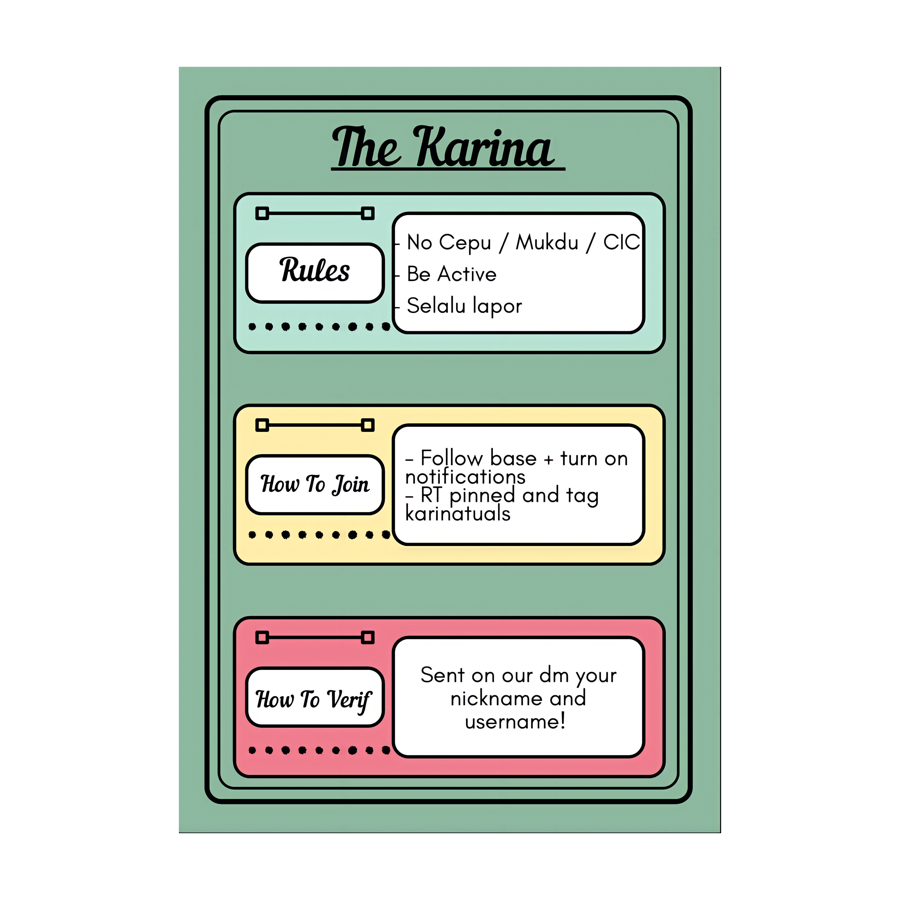The Karina tweet media