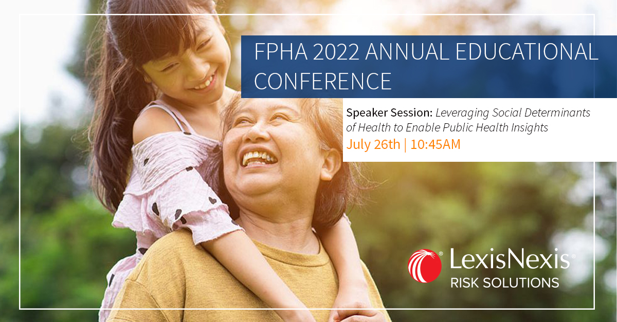 LNRiskgov's tweet image. Join Camille Cook at the #FPHA Annual Educational Conference on July 26th as she presents on Leveraging Social Determinants of Health to Enable Public Health Insights. splr.io/6019b7mw9 #SDOH #publichealth #data #health