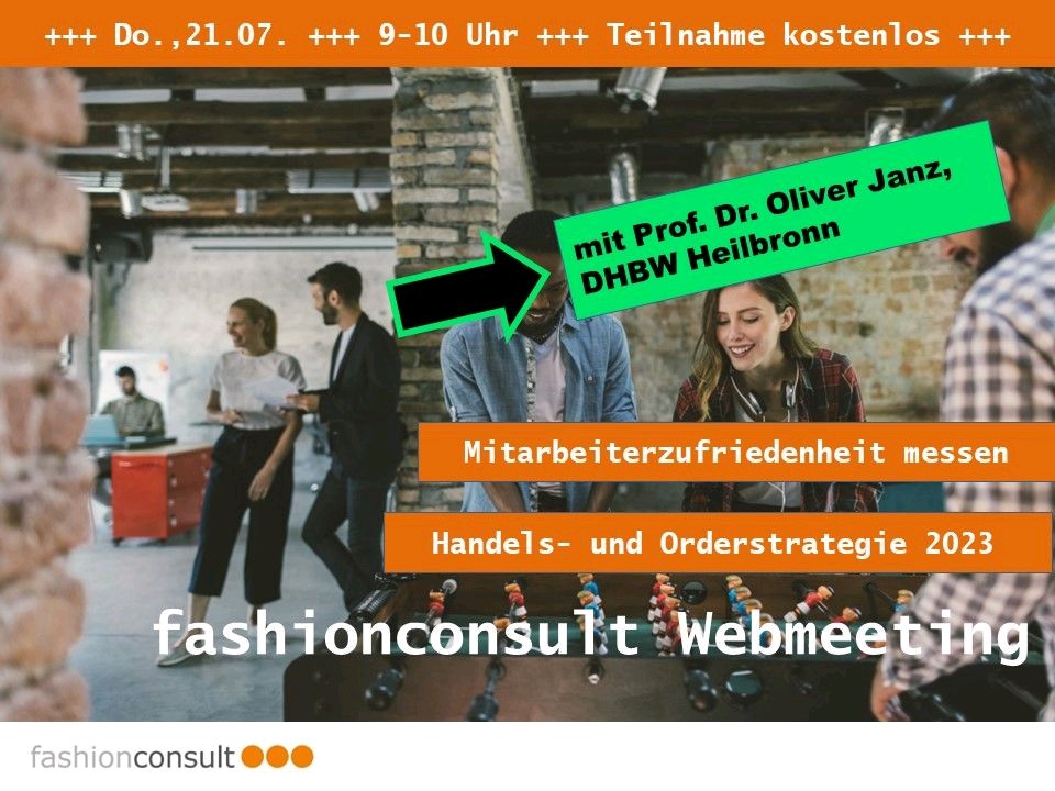 Gutes #Personal ist schwer zu finden und zu halten. Prof. <a href="/Prof_Janz/">Oliver Janz</a> zeigt, wie der #Modehandel #Mitarbeiterzufriedenheit messen und steuern kann.

Leo Faltmann diskutiert ausserdem die Themen #Vororder und #Unternehmensstrategie 2023.

#retail #hr #inflation