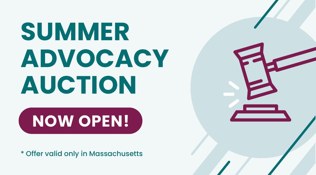 Our Summer Advocacy Auction is OPEN NOW! 🎉
Register with the link below, browse the available sessions, and place your bid! If you win, please contact the advocate to schedule your consultation.
.
Click here to register: bit.ly/3yCYQkw

﹡﹡ Offer only valid in MA ﹡﹡