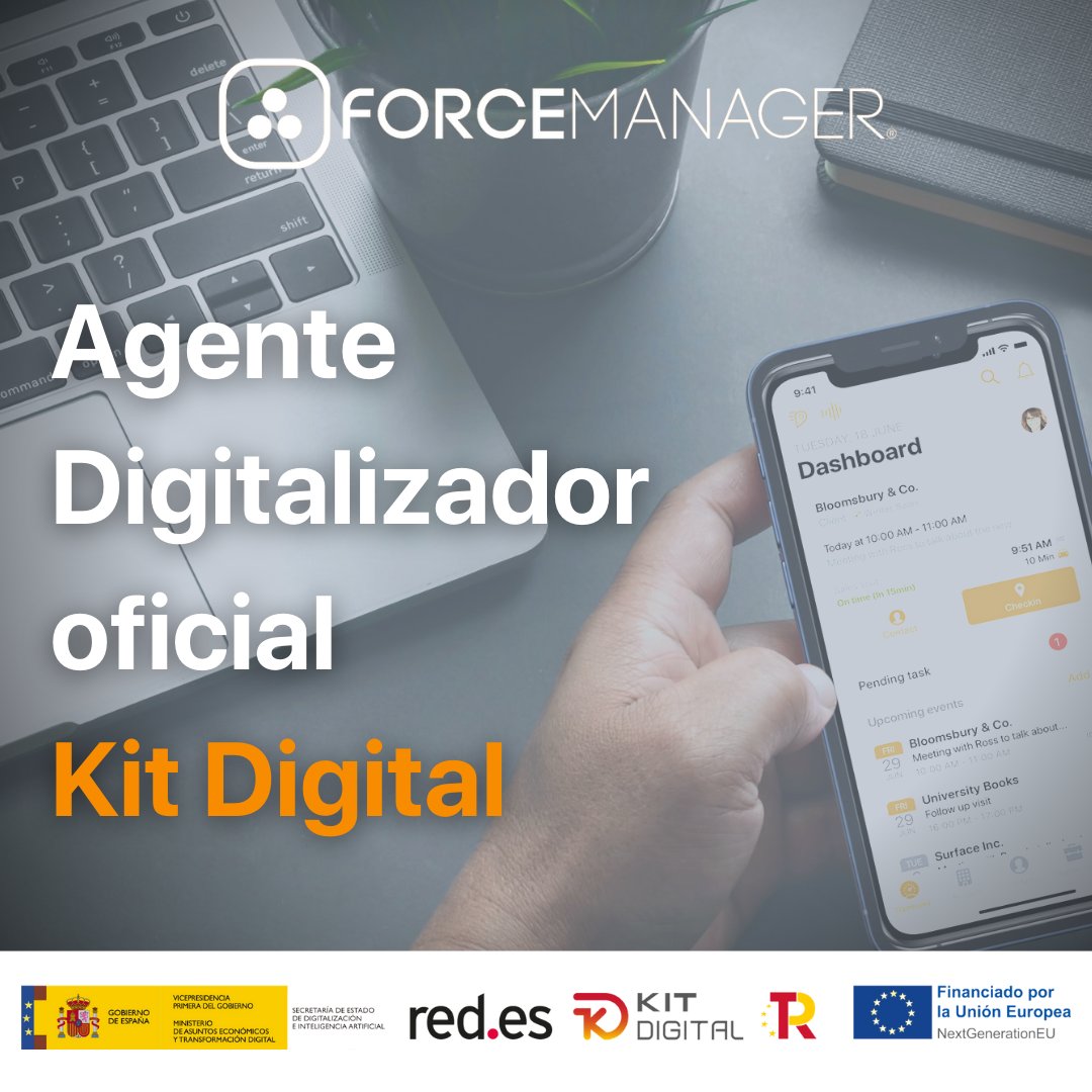 Ya es oficial: #ForceManager es Agente Digitalizador del programa #KitDigital 🎉 bit.ly/3ISRdem ForceManager está disponible para las #pymes y #autónomos que quieran impulsar sus #ventas con nuestro #CRM En #España las pymes representan el 95% del tejido empresarial