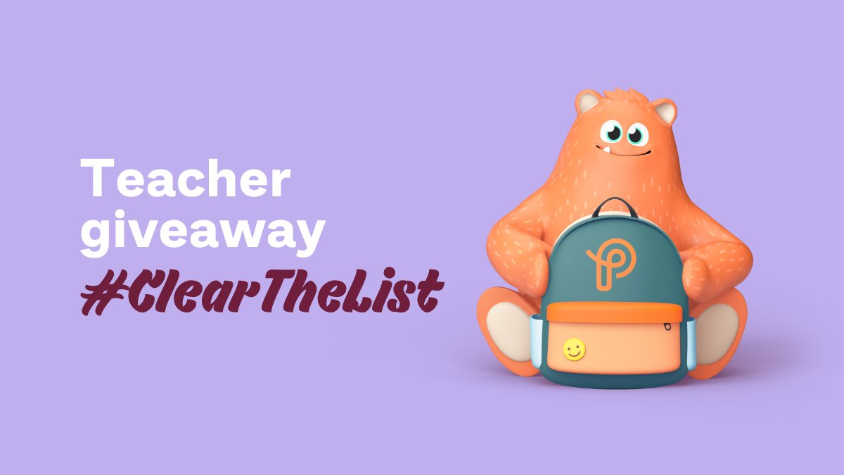 🎉 #Teacher #GIVEAWAY 🎉 

We're giving FIVE teachers a chance to win up to $50 each towards clearing their <a href="/amazon/">Amazon</a> Classroom #wishlist. Here's how to enter:

🌟 Follow <a href="/ProdigyGame/">Prodigy Education</a>
🌟 Like &amp; RT this post 
🌟 Comment #ClearTheList with your wishlist link. 
(Details🧵👇)