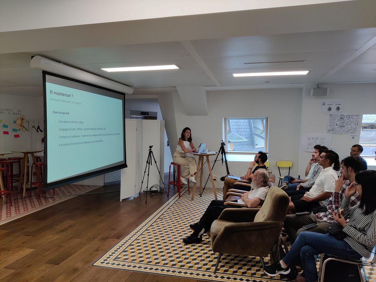 Premier talk de <a href="/MokbelMaria/">Maria Mokbel</a> au meetup Crafting Data Science