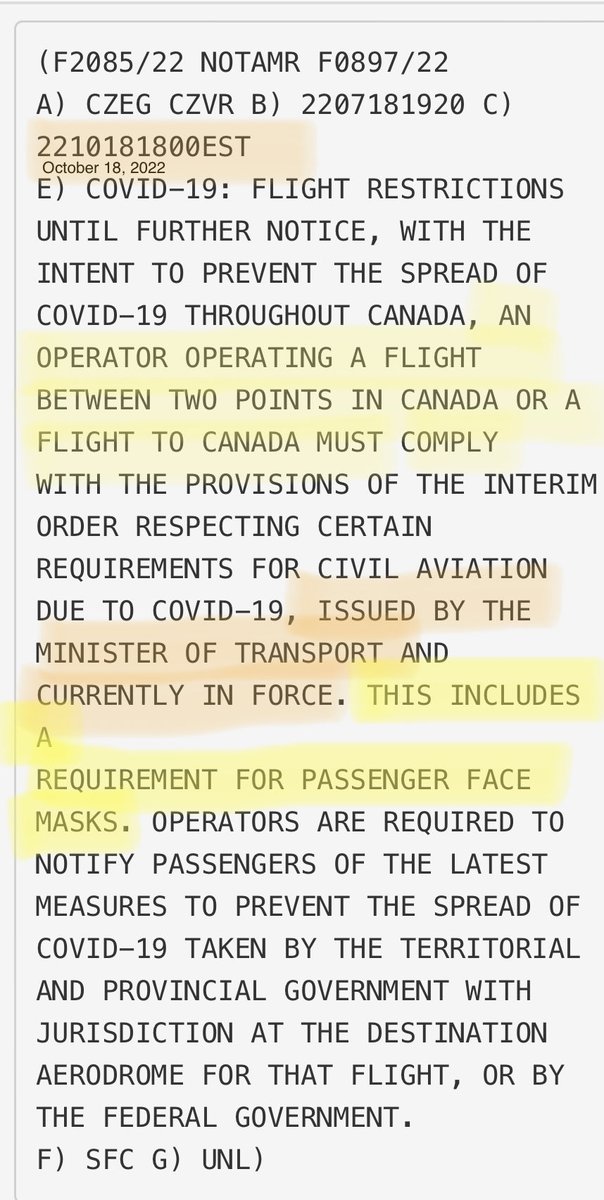justapilotgeek's tweet photo. @lincolnmjay @AirCanada It’s Transport Canada’s Rule.

Go after THEM. https://t.co/oGcctn9zyO