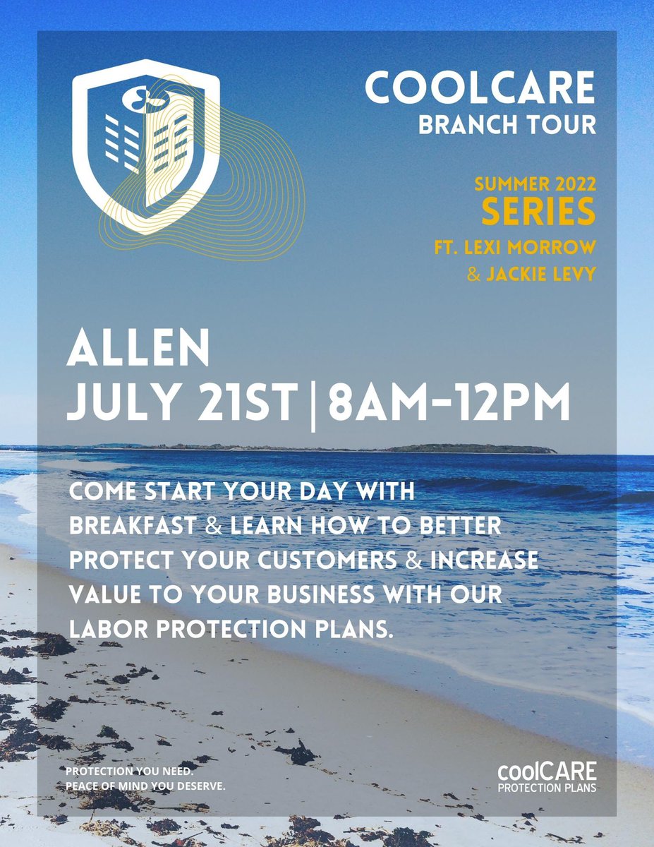 Katy &amp; Allen are the next stop for the CoolCARE Summer Series! Stop by your Standard Supply location tomorrow to grab some breakfast &amp; meet your CoolCARE representative! #coolcare #hvac