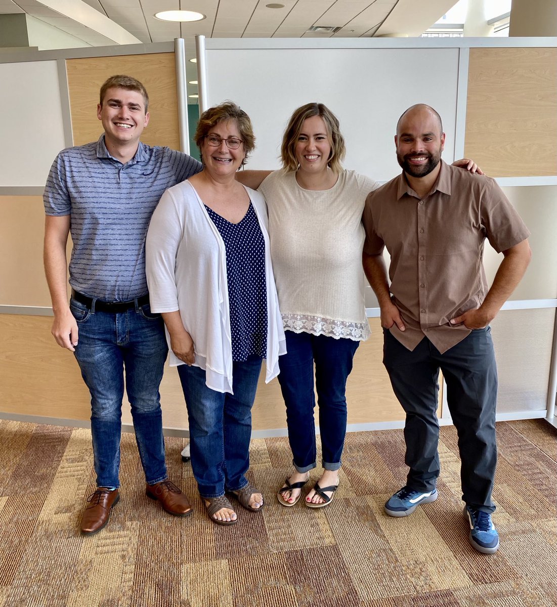 SusanDoud's tweet photo. I love our cross-functional teams ⁦⁦⁦@caresource⁩… recruiters partner w/HR Business Partners to provide best outcomes for our managers. And it’s fun to see each other “live”! #UniquelyCareSource #humanresouces #workisfun https://t.co/AnglZdWMt4